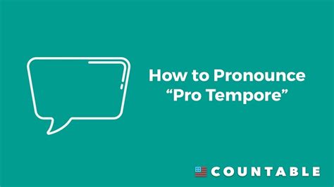 Jan 5, 2023 This video shows you How to Pronounce Pro Tempore, pronunciation guide. . Pro tempore pronunciation